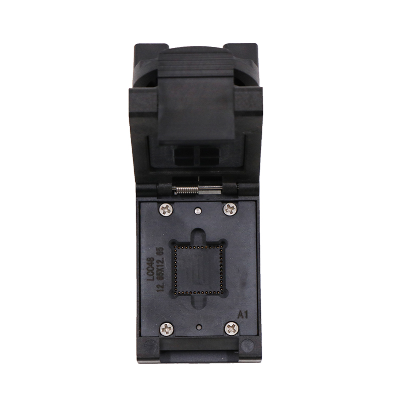 LCC48pin芯片测试座socket—LCC芯片测试夹具