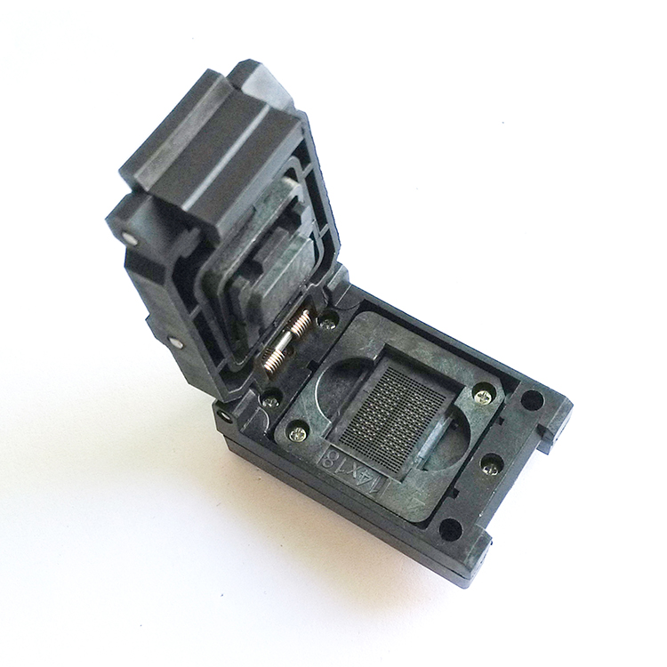 BGA52pin-0.5mm-14×18mm翻盖老化测试座socket