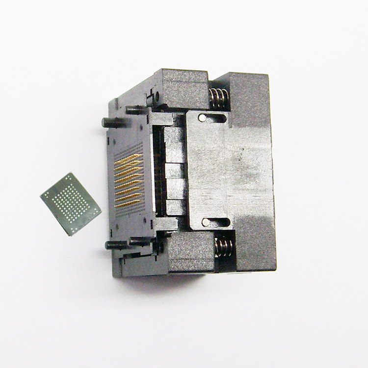 BGA100pin-1.0mm下压弹片老化座socket