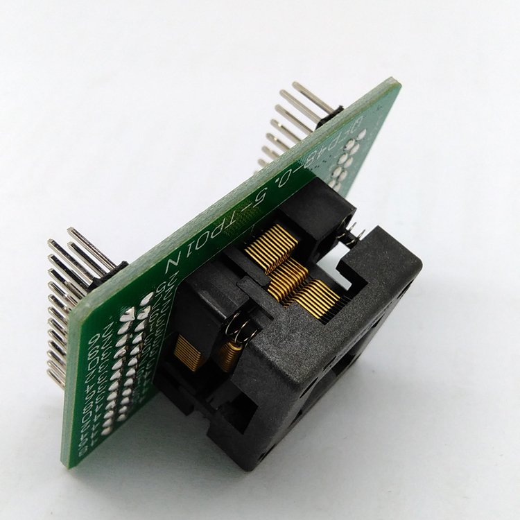 QFP48-0.5 芯片烧录座LQFP48IC测试座 编程座下压弹片