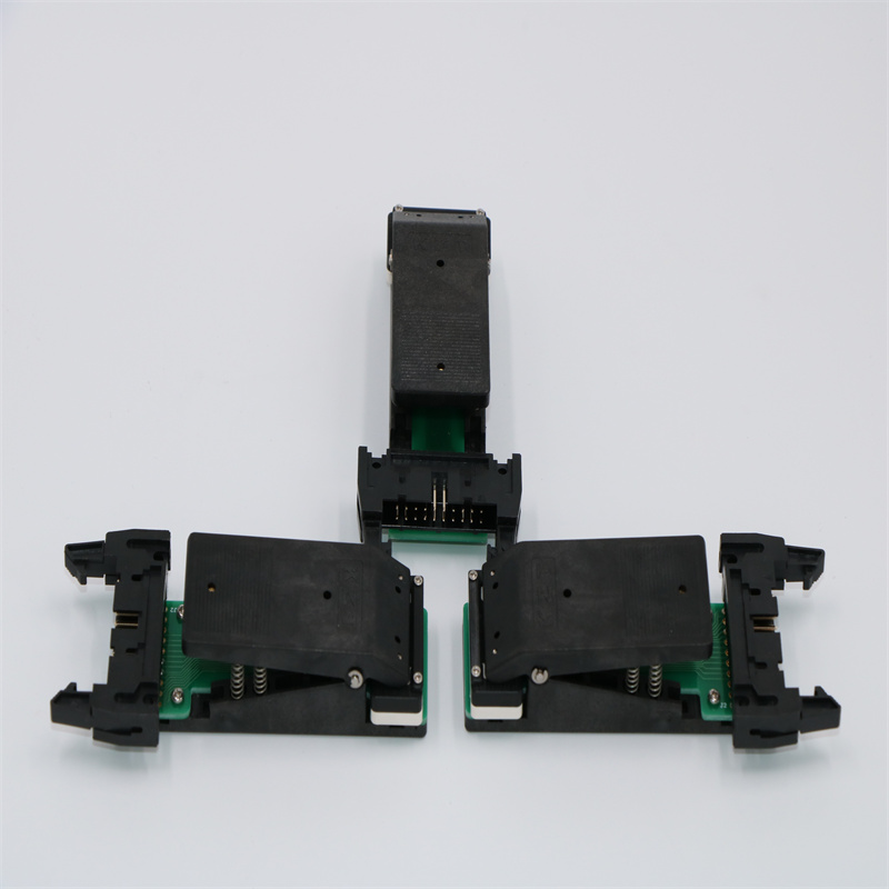 标准品FPC14pin-1.0快速夹带PCB板带牛角插头