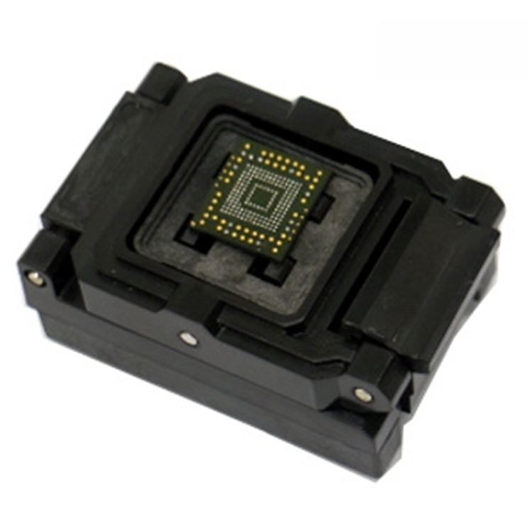 BGA252-0.8翻盖测试座探针NAND高速闪存高频老化座flash芯片座