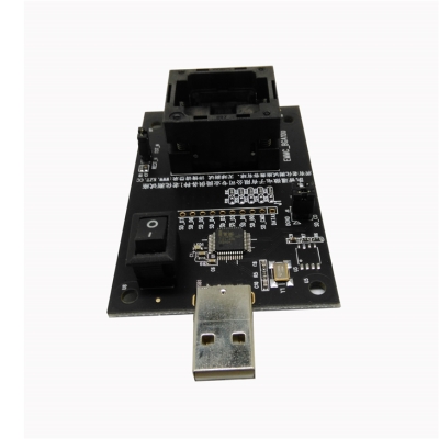 eMMC169 IC手机字库座153下压弹片转USB接口测试座169-153测试座