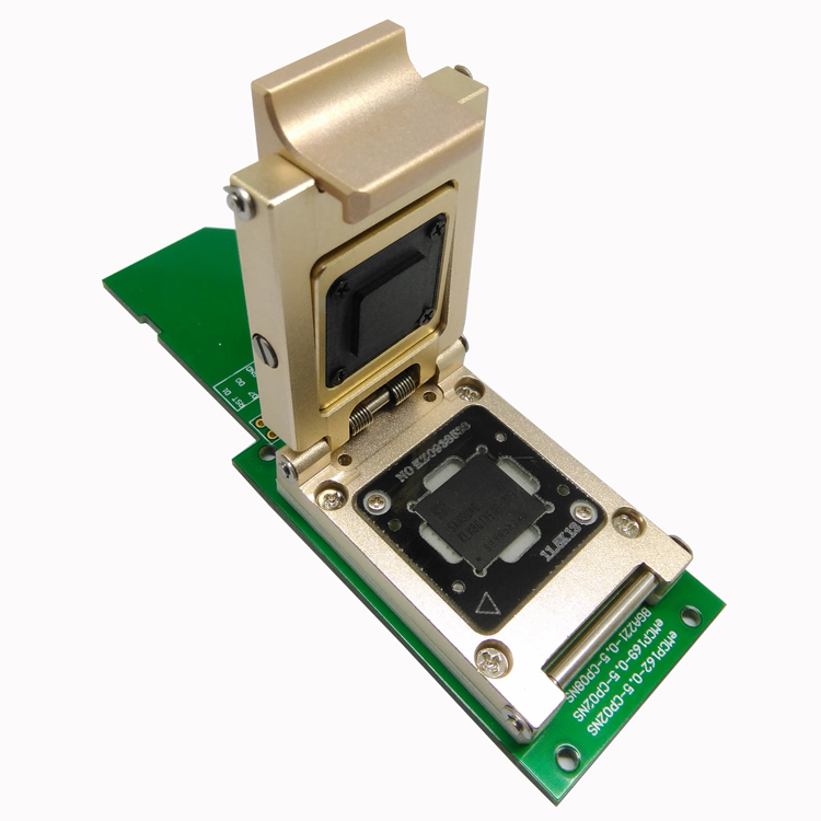 eMMC169-153合金探针翻盖弹片转SD接口测试座长接口testsocket