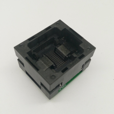 BGA100下压弹片转48PIN测试座测试SSD固态硬盘IC连接器