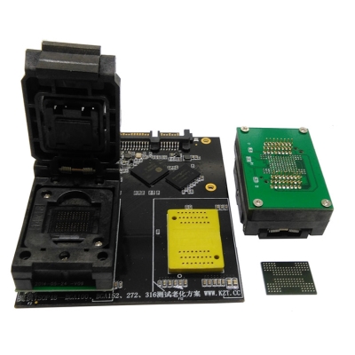 SSDsocketFlashBGA152测试座SSD一拖二测试板SM2246EN闪存测试