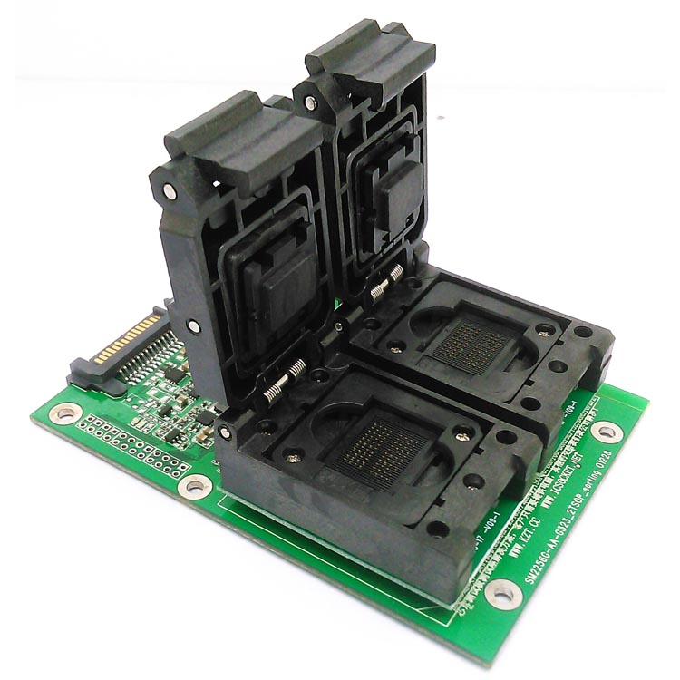 SSD测试座BGA152-132-88固态硬盘老化座-烧录座SM2256K主控板