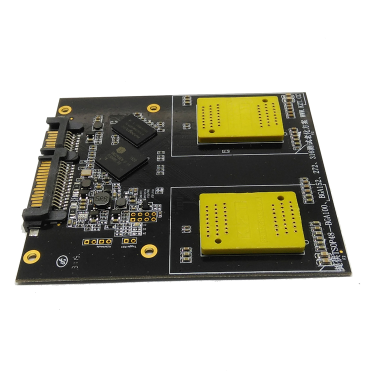 SSD一拖二万能测试板NAND_Flash测试板SM2246EN主控闪存测试