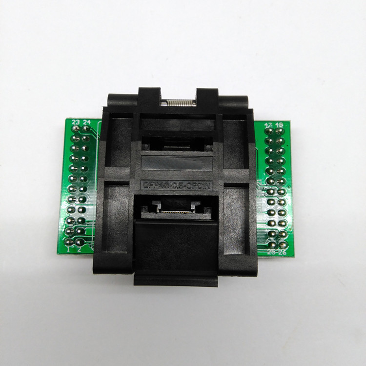 STM32适配器socket烧录编程测试座TQFP48转DIP48QFP48-0.5