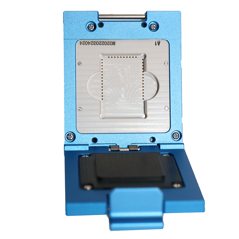 邮票孔模块38PIN-1.27_18×25.5合金翻盖探针芯片烧录座