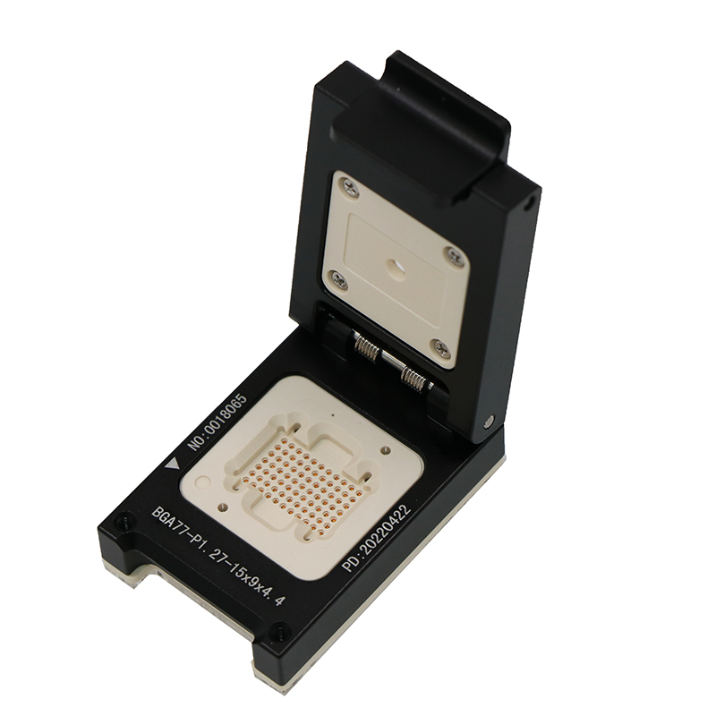 BGA77-1.27_15×9×5.05爪型探针合金翻盖测试座