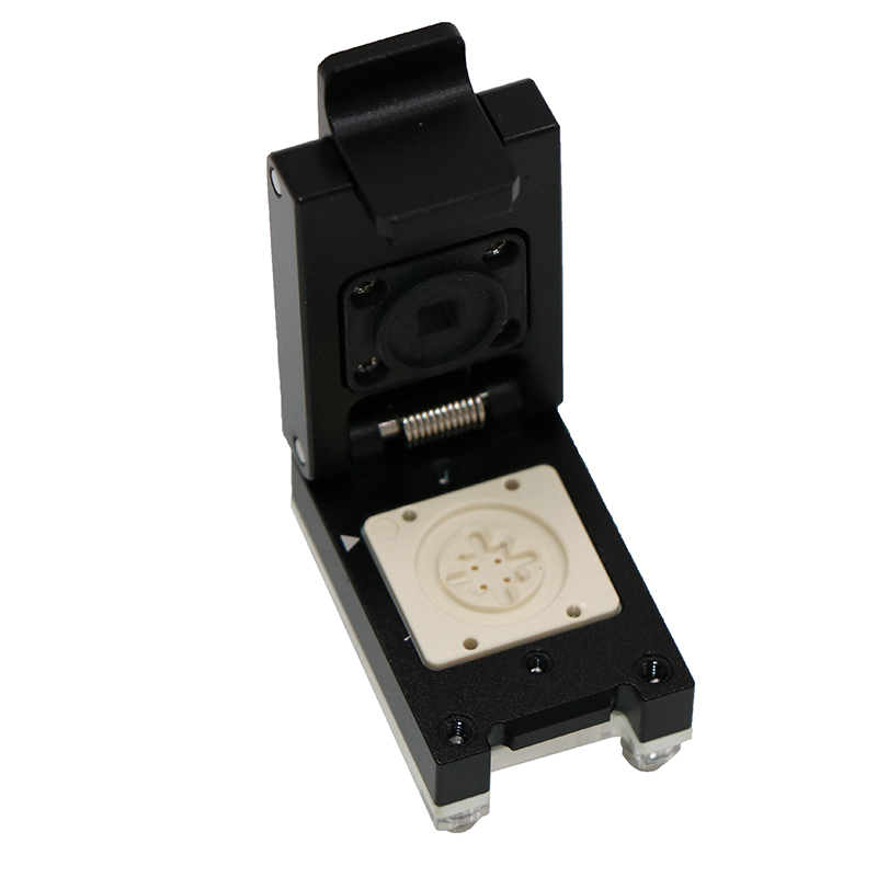 SMD-4PIN（3.36×3.36mm）翻盖探针测试座