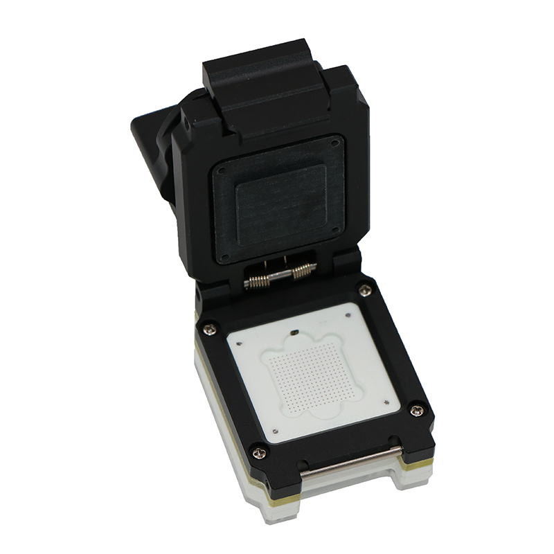 BGA256-0.8-14×14合金旋钮翻盖探针测试座