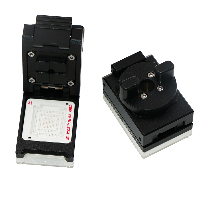 定制BGA292pin-0.8mm-17×17mm翻盖旋钮测试座