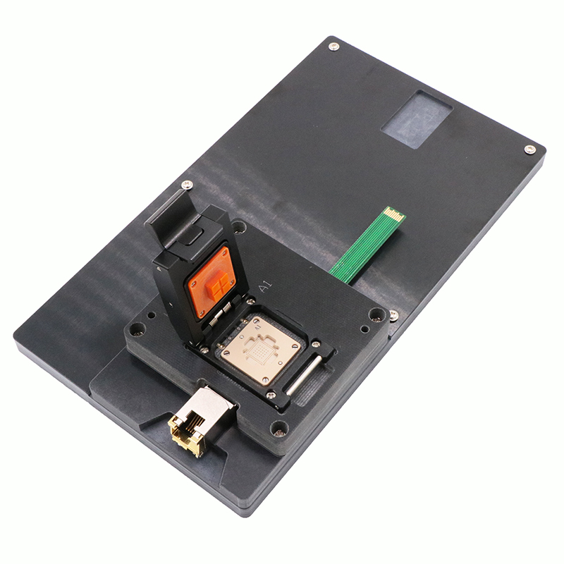 定制QFN96pin-0.6mm（9x9x0.85mm）翻盖探针测试治具