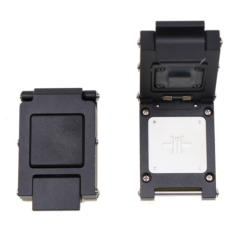 LCC9pin-2.54mm（8.9x7.9mm)合金翻盖探针测试座