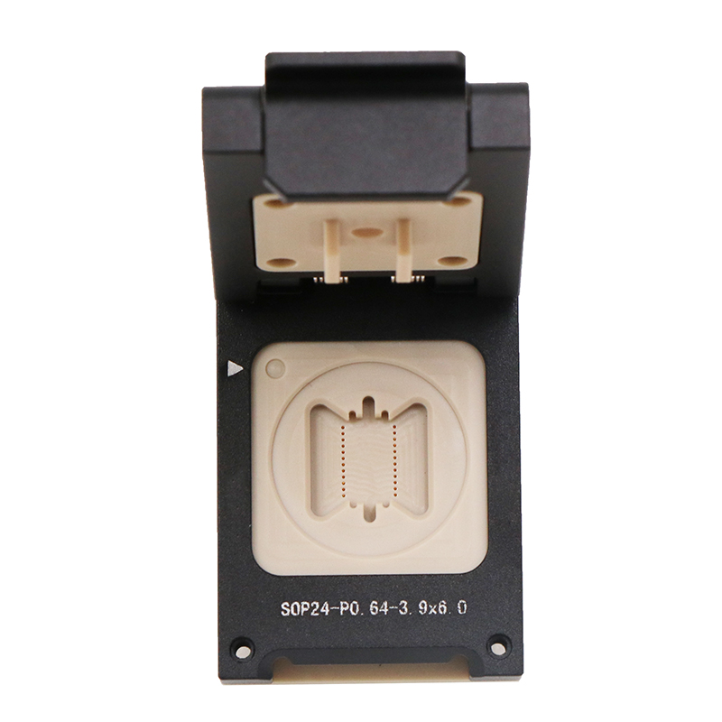 SOP24pin芯片测试座socket—sop芯片测试夹具