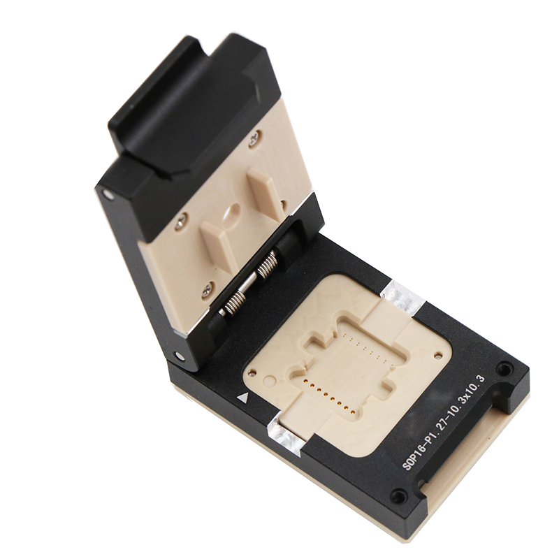 SOP16pin芯片开尔文测试座socket—sop芯片测试夹具
