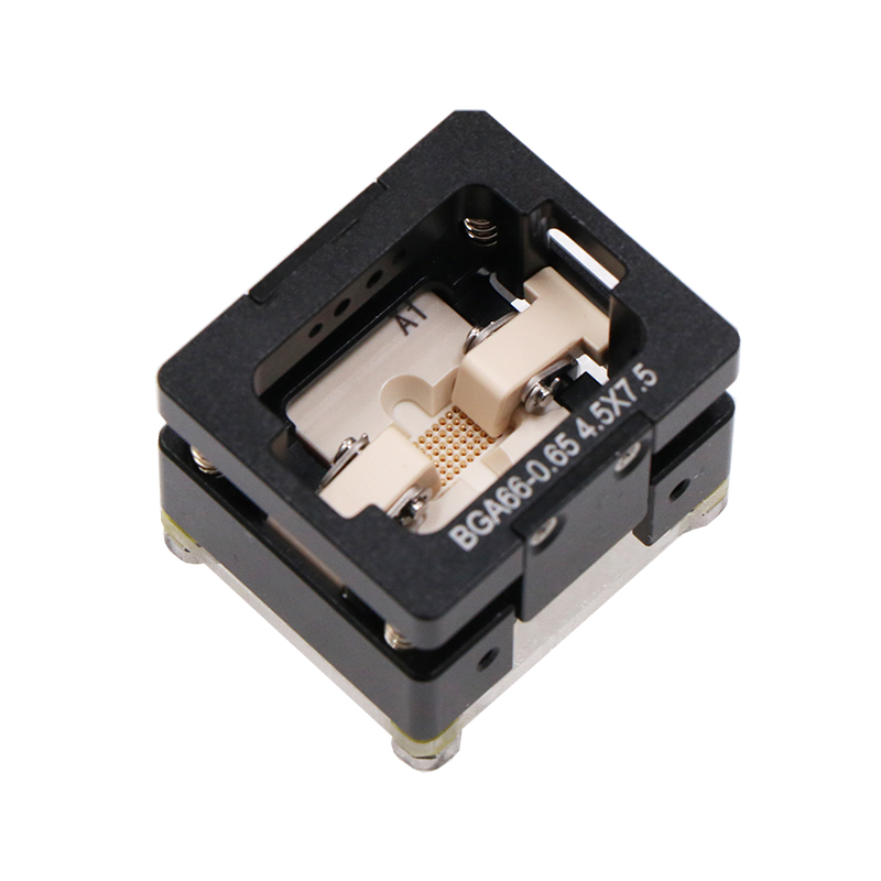 BGA66pin芯片老化测试座socket—bga芯片老炼夹具
