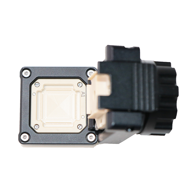 QFP100pin开尔文芯片测试座socket—qfp芯片测试夹具
