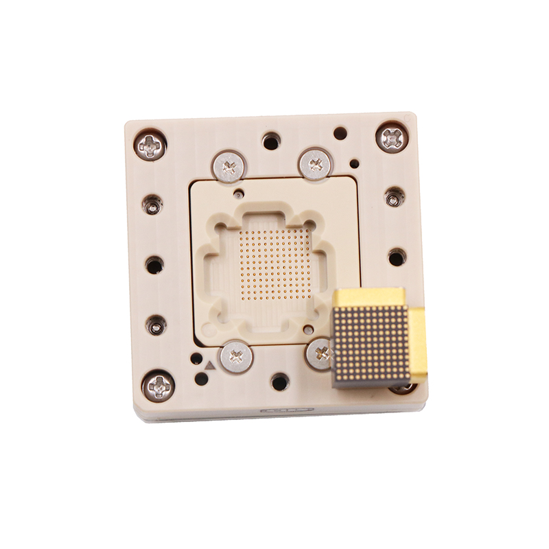 LCC144pin芯片压合式锁紧座socket-lcc芯片测试夹具