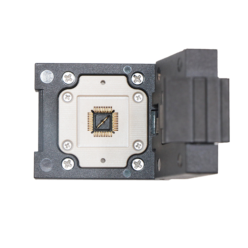 LCC44pin芯片老化测试座socket-lcc芯片老练夹具