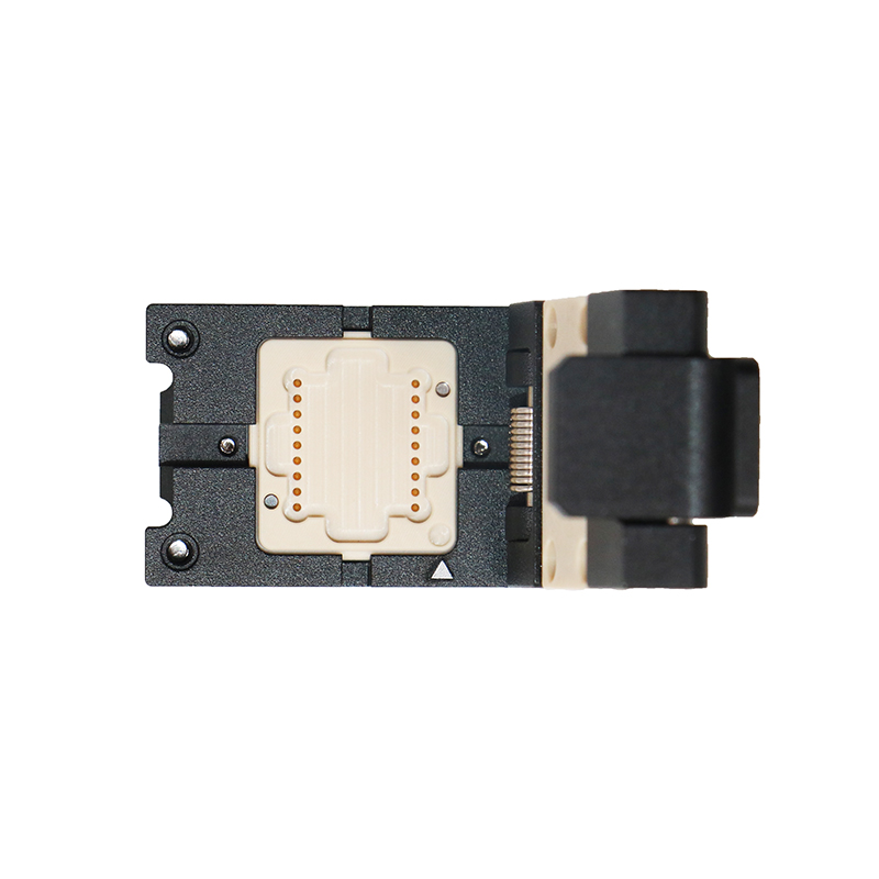 邮票孔模块18pin-1.1 mm翻盖探针测试座-邮票孔模块测试座socket