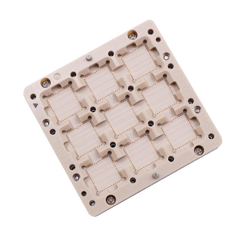 定制LCC48-0.8mm一拖九震动传感器芯片测试座-LCC芯片测试socket