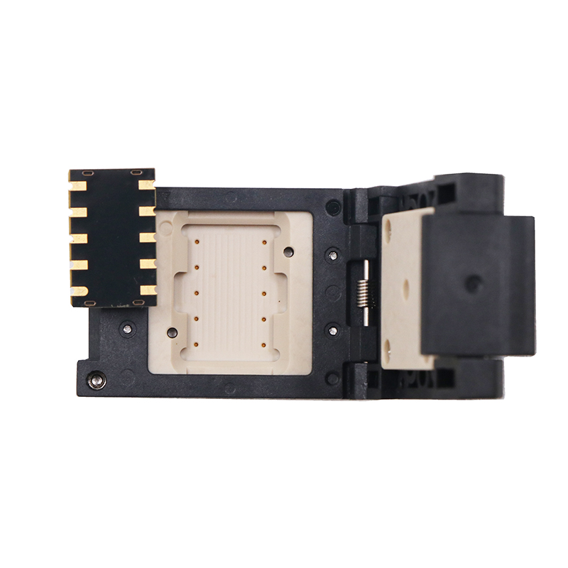 定制晶振10pin-0.8mm芯片测试座-晶振DFN芯片测试socket