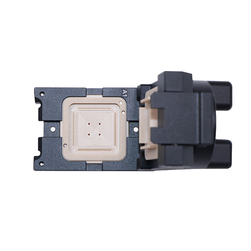 定制QFP100pin-0.5mm芯片测试座-QFP芯片测试socket