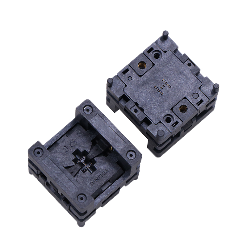 DFN12pin-0.5mm芯片测试座-DFN芯片测试socket