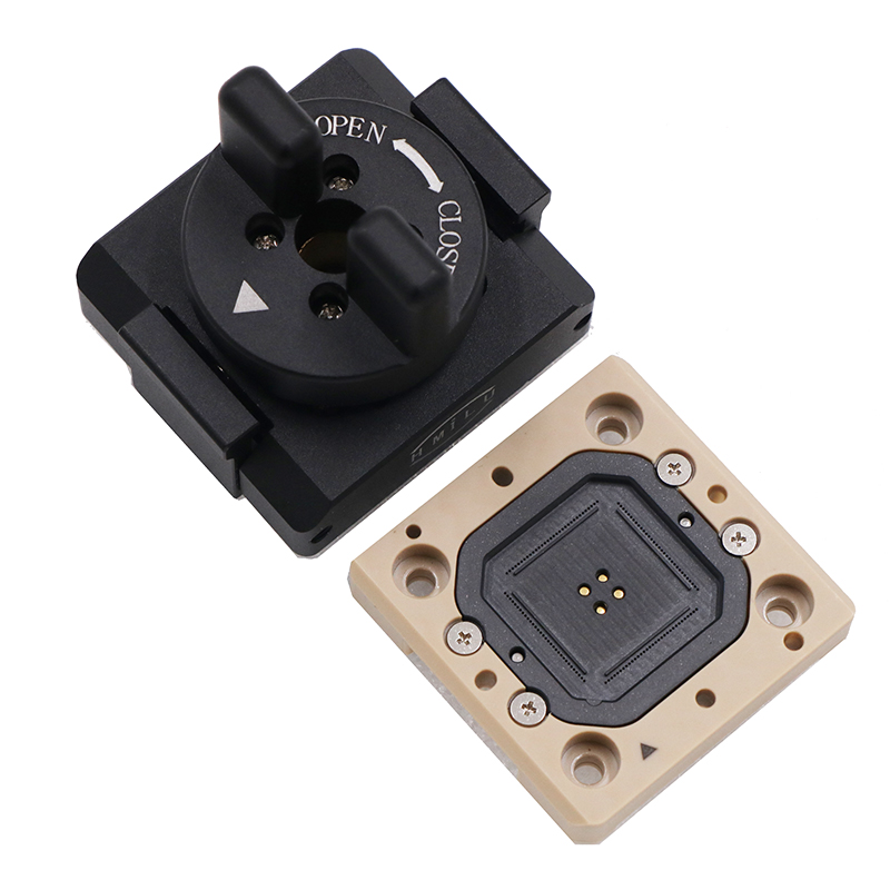 定制QFP128pin-0.4mm芯片测试座-QFP芯片测试socket