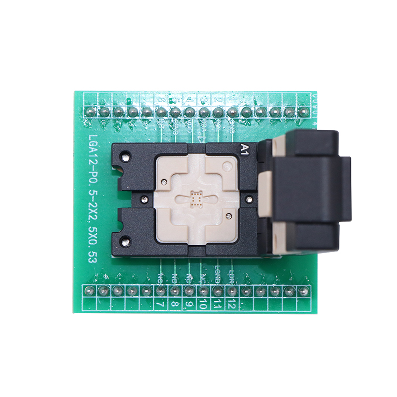 定制LGA12pin-0.5mm芯片测试座-LGA芯片测试socket