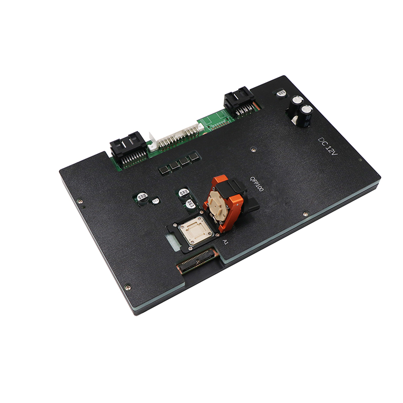 定制QFP100pin-0.65mm芯片测试治具-QFP芯片test socket治具