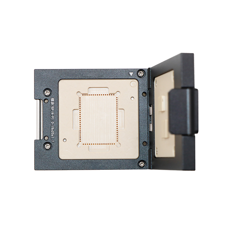 定制邮票孔模块76pin-1.0mm模块测试座-模块邮票孔测试socket