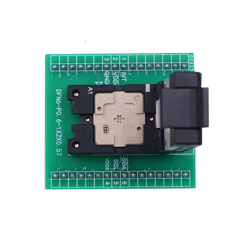 定制DFN6pin-0.6mm芯片烧录座-DFN芯片烧录测试socket